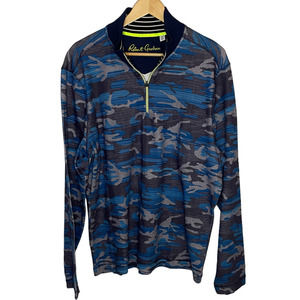 Robert Graham Camouflage 1/4 Zip Pullover